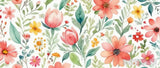 Colorful Flower Wallpaper Ai Painting