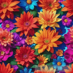 Colorful Flowers Ai Artwork