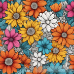 Colorful Flowers Ai Painting