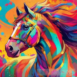 Colorful Horse Animal Ai Art