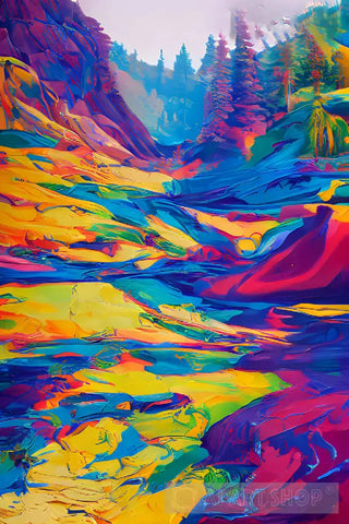 Colorful Landscape Painting #2 Ai Art