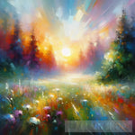 Colorful Meadows Impressionism Ai Art