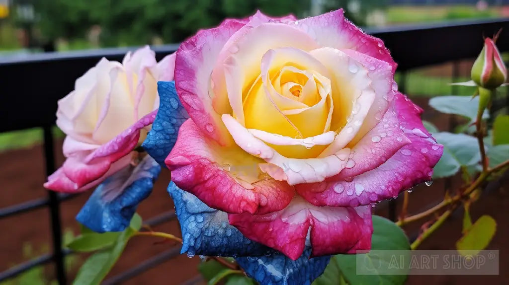 Nature, Multicolored Roses, High Resolution