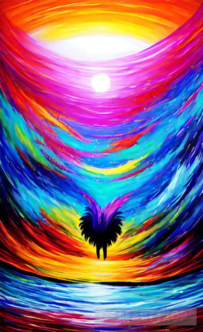 Colorful Painting Of Nature Ai