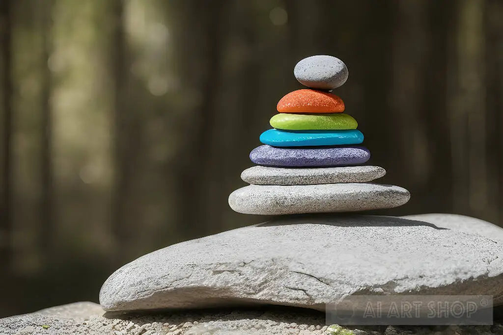 Colorful Stone Balance