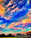 Colorful Sunset Abstract Ai Art
