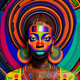 Colors Of Africa Portrait Ai Art