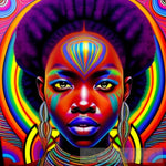 Colors Of Africa Portrait Ai Art