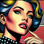 Comic Chic: Retro Femme Fatale Revival Pop Ai Art