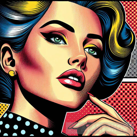 Comic Chic: Retro Femme Fatale Revival Pop Ai Art