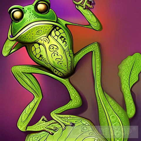 Confused Frog Expressionism Ai Art