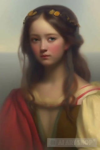 Contemplation Of A Pure Child Ai Painting