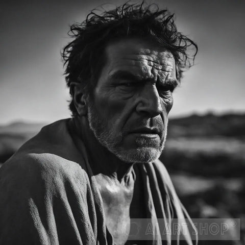 Contemplations Of The Wild - Ai-Generated Rugged Portrait Ai Art