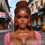 Copy Of Young African American Lady Portrait Ai Art