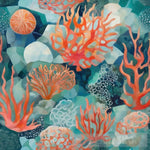 Coral Convergence Abstract Ai Art