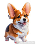 Corgi Puppy Dog Ai Artwork