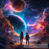 Cosmic Adventure Duo Ai Artwork