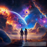 Cosmic Adventure Duo Ai Artwork
