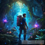 Cosmic Jungle Expedition Landscape Ai Art