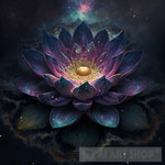 Cosmic Lotus Blooming Ai Artwork