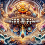 Cosmic Luminescence: Revelations Of The Divine Deities Light Ai Artwork