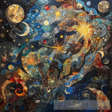 Cosmic Motifs Expressionism Ai Art