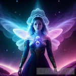 Cosmic Serenity: An Ethereal Odyssey Portrait Ai Art