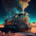 Cosmic Sky The Train Will Ride Ai Artwork