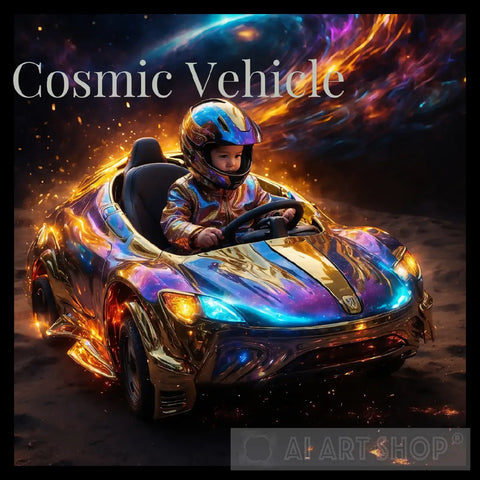 Cosmic Vehicle Ai Artwork