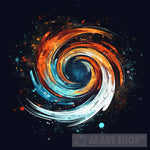 Cosmic Whirlpool Abstract Ai Art
