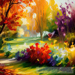 Country Garden In The Autumn 2 Nature Ai Art