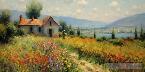 Country House Landscape Ai Art