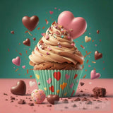 Create Graphic Design Love Cupcake Illustration Ai Artwork