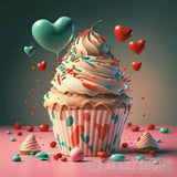 Create Graphic Design Love Cupcake Illustration Ai Artwork