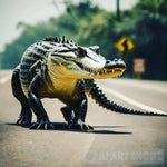 Croc On Prowl Animal Ai Art