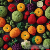 Crocheted Fruits And Vegetables Ai Artwork