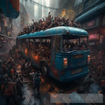 Crowded Bus Ai Artwork