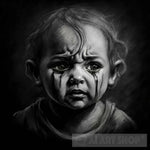 Crying Child Portrait Ai Art