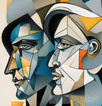 Cubist Faces Portraiture Ai Artwork