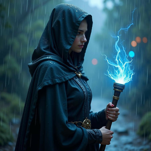 Mystic Rain Sorceress Art