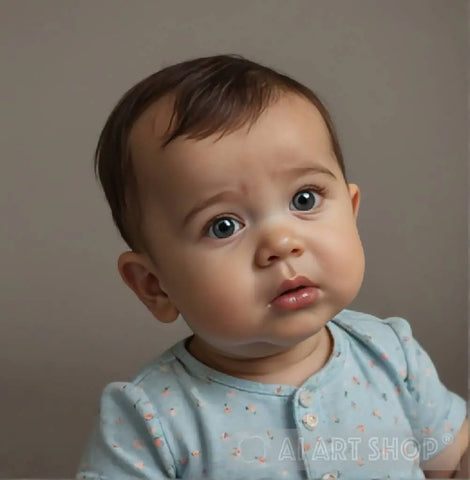 Cute Baby Contemporary Ai Art