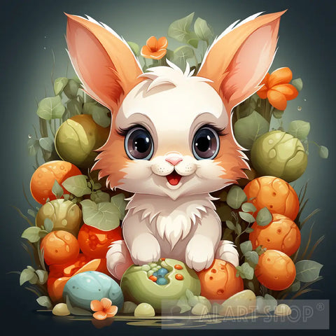 Cute Bunny Animal Ai Art