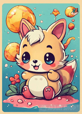 Cute Cartoonanimals Kawaii Portrait Ai Art