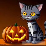 Cute Cat Halloween 1St Concept Ai Artwork