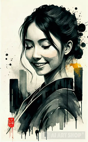 Cute Chinese Girl Portrait Ai Art