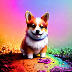 Cute Corgi Dog Illustration Animal Ai Art