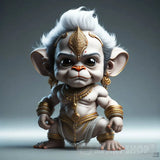 Cute Divine Shiva Hanuman Ai Arts Artwork