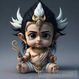 Cute Divine Shiva Hanuman Ai Arts Artwork
