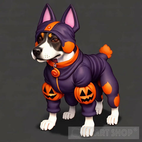 Cute Dog Halloween 2Nd Concept Ai Artwork