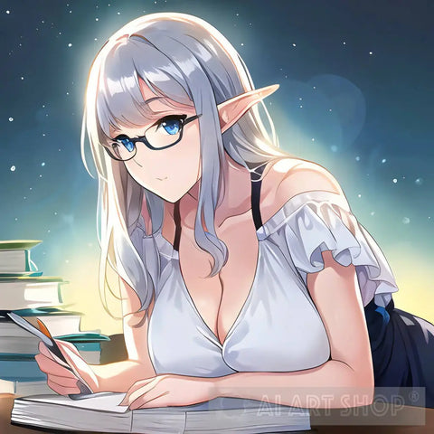 Cute Female Elf Ai Artwork